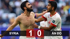 Kết quả Syria 1-0 Ấn Độ: Thắng tối thiểu để giành quyền đi tiếp